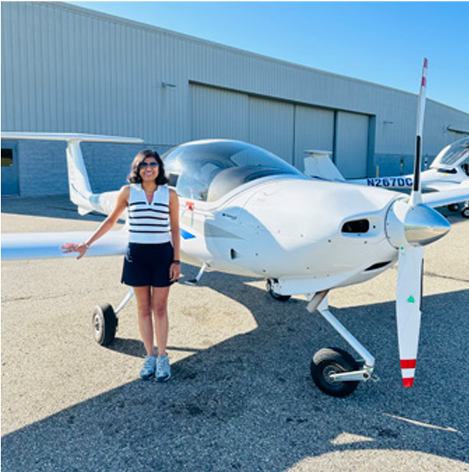 International women pilots organization of the Ninety-Nines awarded Fall 2023 First Wings Award towards Private Pilot Training